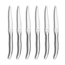 Bloc 6 Couteaux Steak - Virgule - Inox