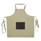 Honoré - Tablier Tissu Et Cuir - Beige