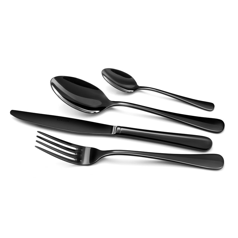 Cubiertos 24 Piezas - Clipper - Negro