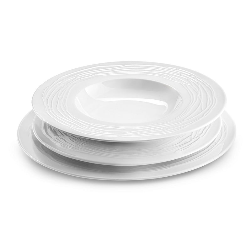 18-Piece Dinnerware Set - Lago - White