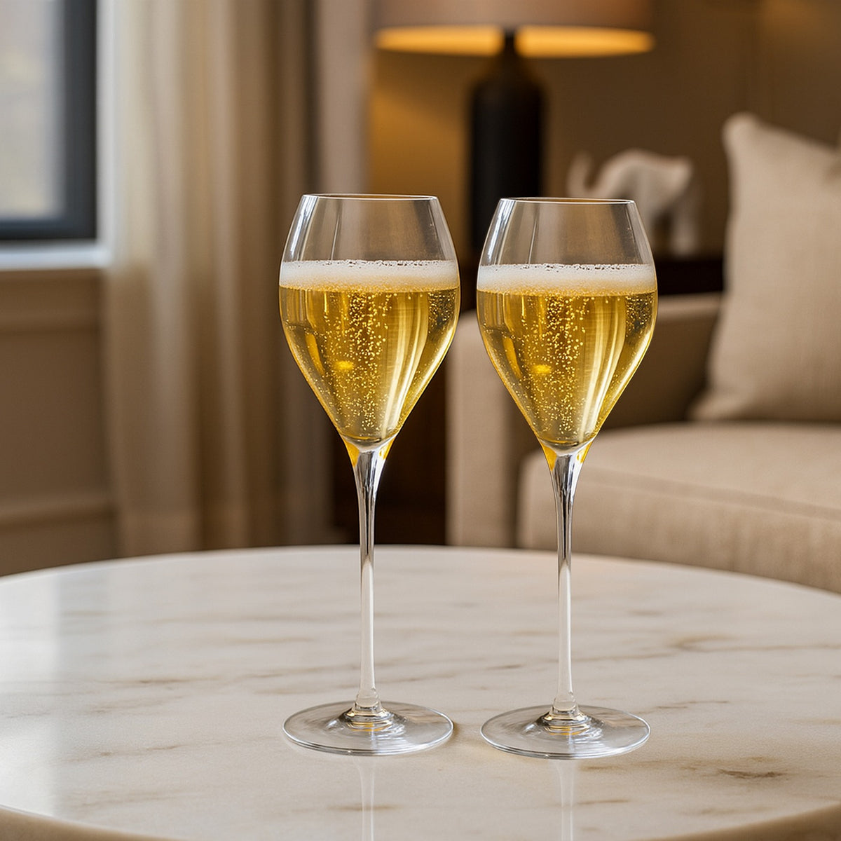 Altis - Lot De 2 Flûtes À Champagne 29 Cl - Cristallin - Translucide