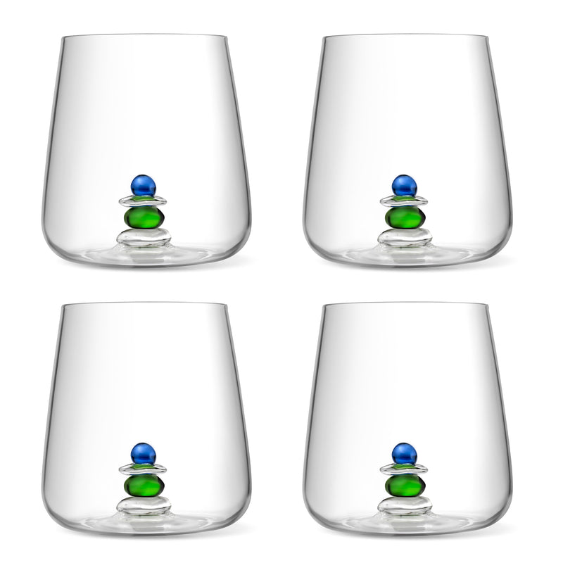 Lot De 4 Gobelets Assortis - Cairn - Bleu & Vert