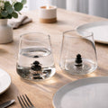 Cairn - Set of 4 Assorted Tumblers - Mouth Blown Glass - Gray