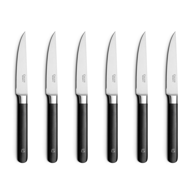 Set 6 Couteaux Steak - Kasaro - Noir