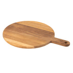 Fiorenza - Planche À Pizza Ronde 33 Cm Avec Rigole Et Poignée - Bois