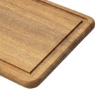 Célestin - Rectangular Chopping Board 48 x 17 x 1.5 cm with Drip Groove and Handle - Wood