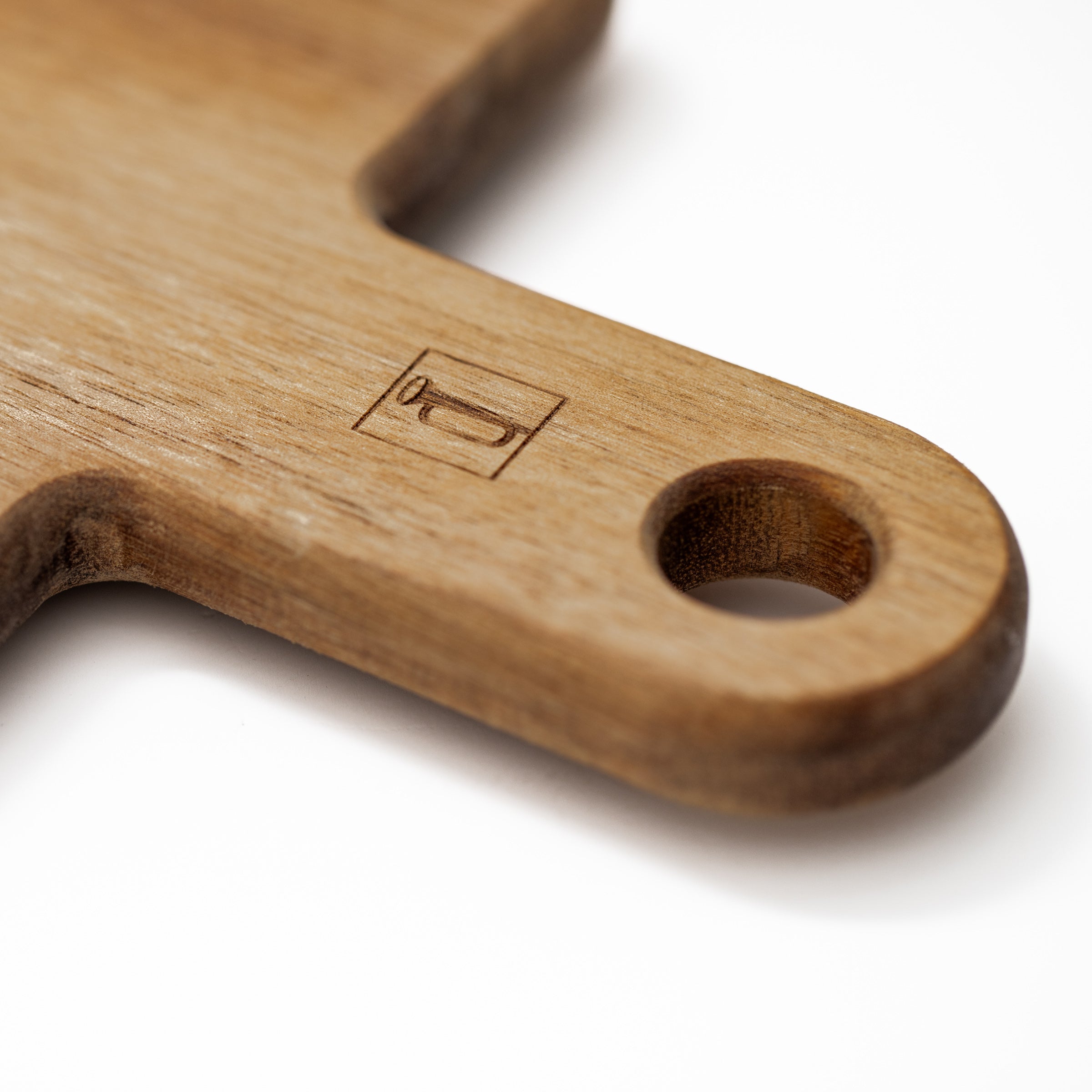 Célestin - Rectangular Chopping Board 48 x 17 x 1.5 cm with Drip Groove and Handle - Wood