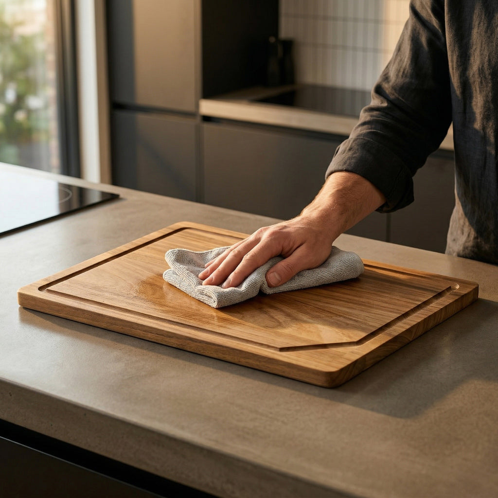 Edgar - Planche À Découper Rectangulaire Avec Rigole - Bois