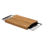Léonie - Planche À Découper Rectangulaire Avec 2 Tiroirs - Bois