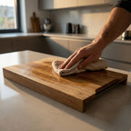 Léonie - Planche À Découper Rectangulaire Avec 2 Tiroirs - Bois