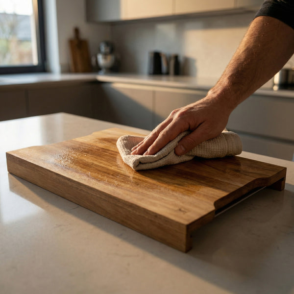 Léonie - Planche À Découper Rectangulaire Avec 2 Tiroirs - Bois