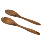Louise - 2 Cubiertos para Ensalada en Madera de Acacia - Madera