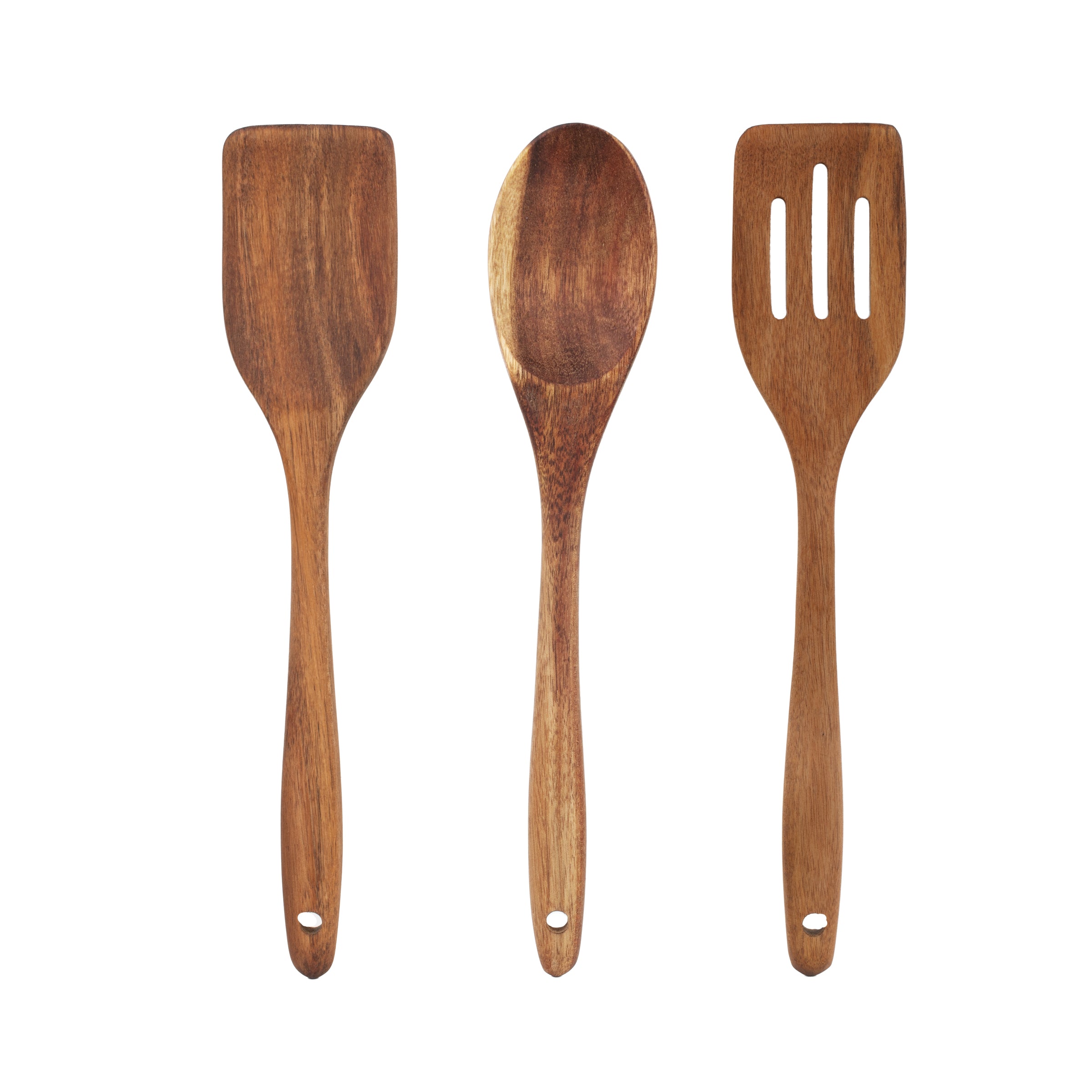 Emile - Set De 3 Ustensiles En Bois D'Acacia - Bois