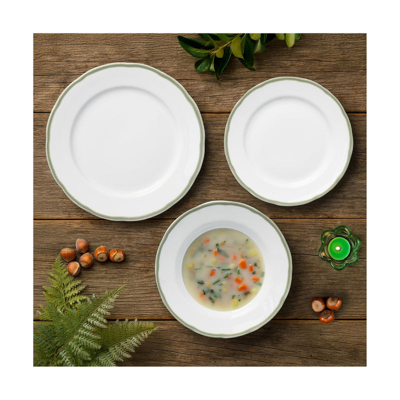 18 Piece Service - Scala - Green