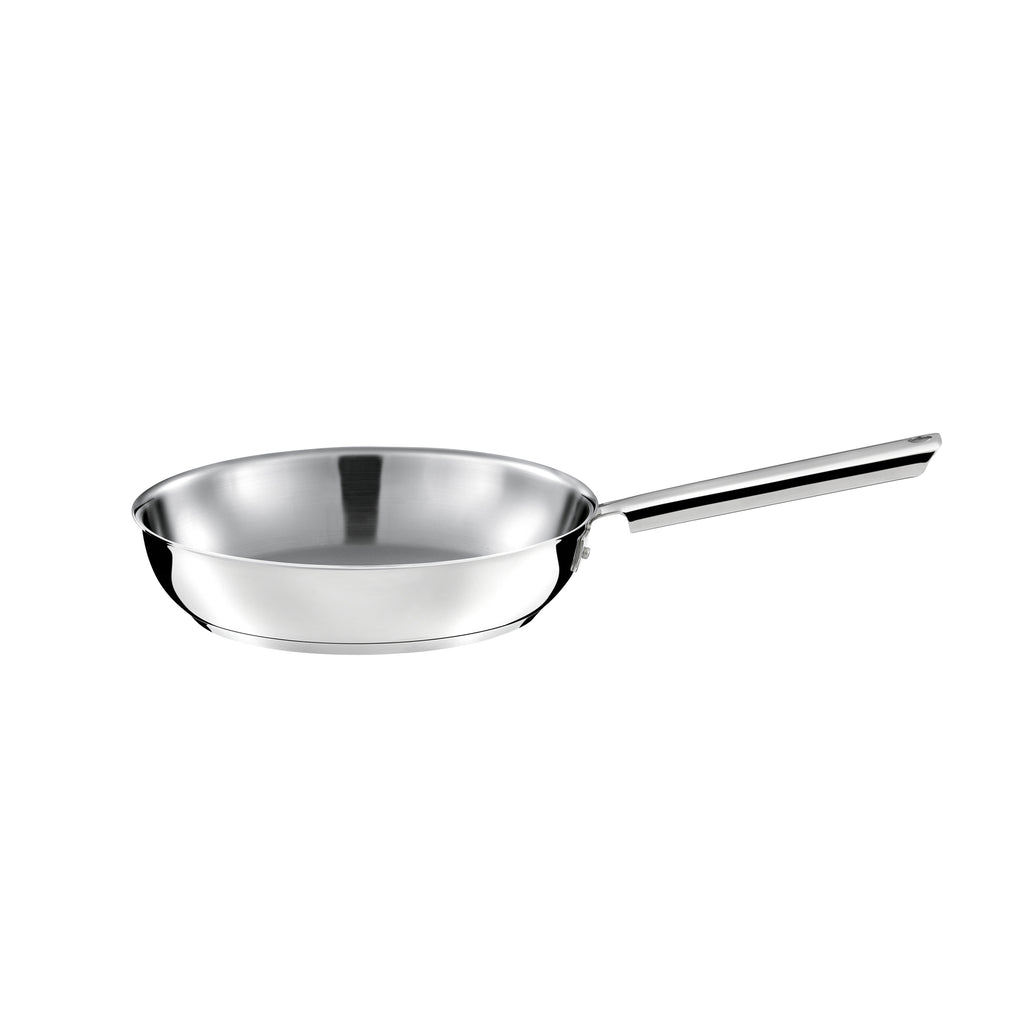 Elysée - Poêle 24Cm Inox Finition Miroir - Noir