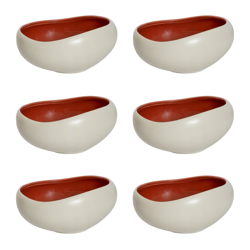 6 Coupelles 14 Cm - Kyma - Rouge Cade