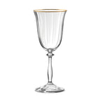 Altesse - Set of 6 Stemmed Glasses 35Cl - Crystalline - Translucent/Gold Rim