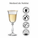 Lot De 6 Verres À Pied 35Cl - Altesse - Translucide Et Bordure Dorée