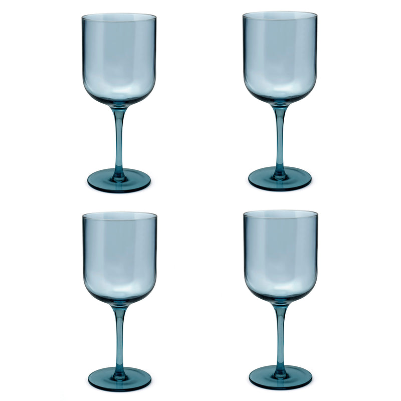 Lot De 4 Verres À Pied 35 Cl - Eyden - Bleu
