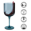 Lot De 4 Verres À Pied 35 Cl - Eyden - Bleu