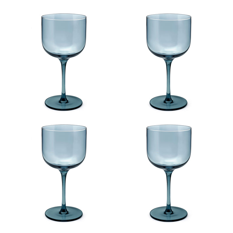 Lot De 4 Verres À Pied 26 Cl - Eyden - Bleu