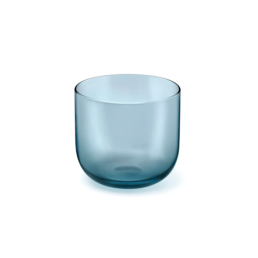 Eyden - Lot De 4 Gobelets 26 Cl - Verre Soufflé Bouche - Bleu