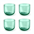 Eyden - Set of 4 26 Cl Tumblers - Mouth Blown Glass - Green