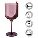 Lot De 4 Verres À Pied 35 Cl - Eyden - Rose