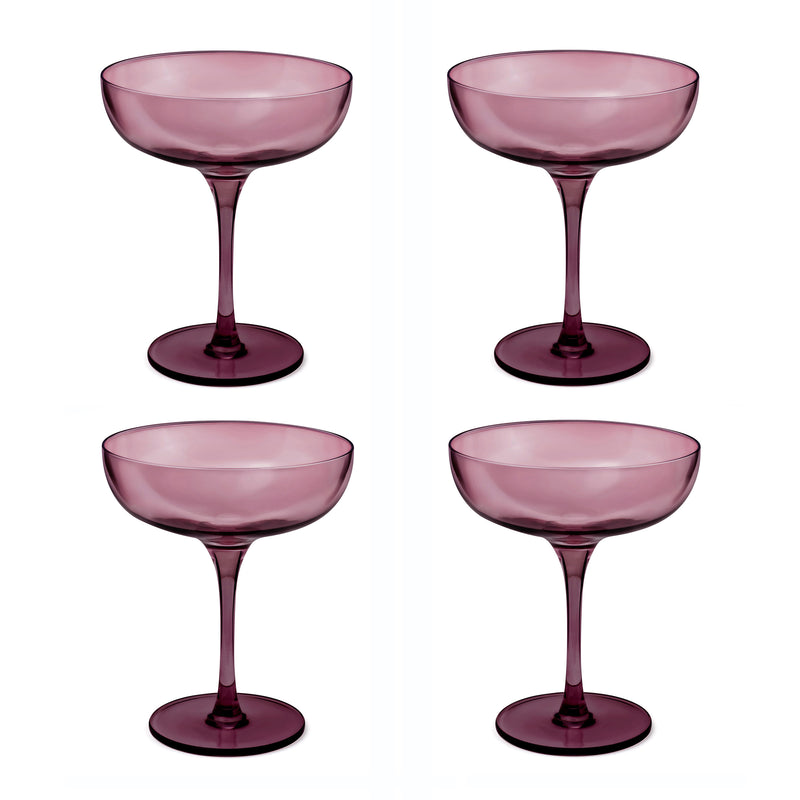 Lot De 4 Coupes À Champagne 17 Cl - Eyden - Rose