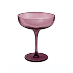 Eyden - Set of 4 Champagne Glasses 17 Cl - Mouth Blown Glass - Pink