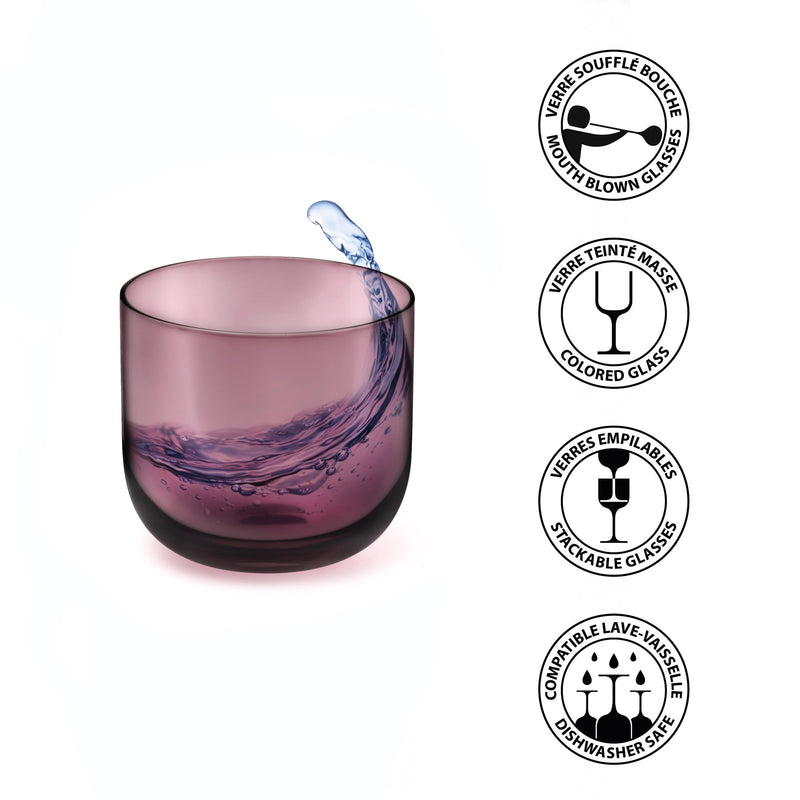 Lot De 4 Gobelets 26 Cl - Eyden - Rose