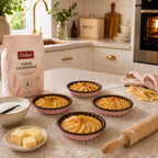 Dolce - Set 4 Moules Tartelettes - Hibiscus/Chocolat