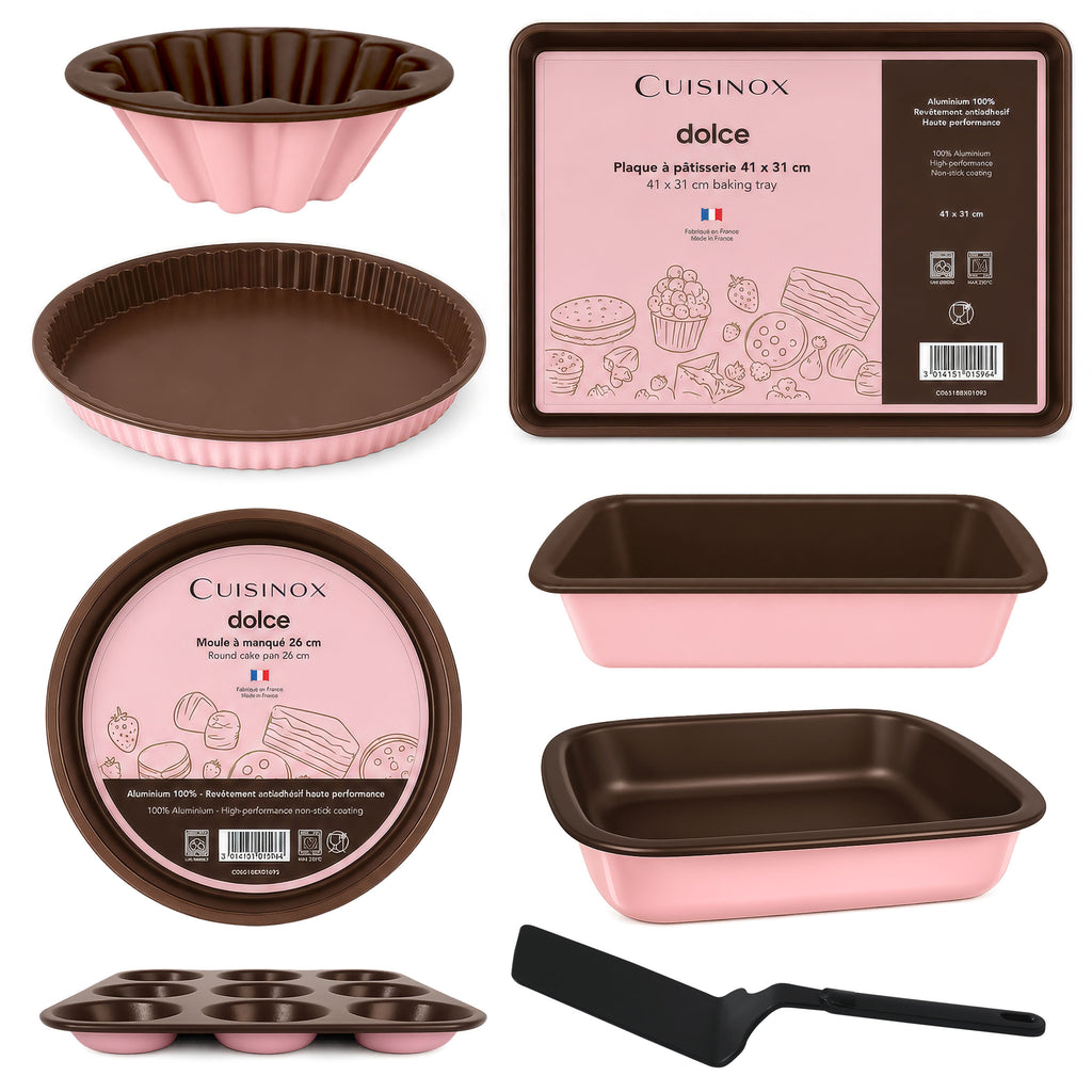 Dolce - Set 8 Pièces Chef Pâtissier - Hibiscus/Chocolat