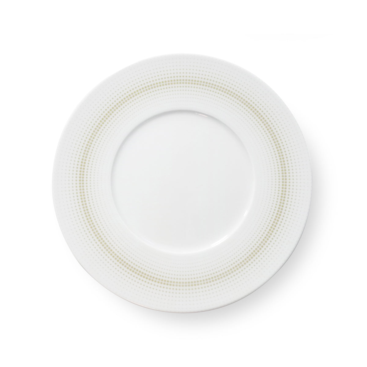 Mosaic - 6 Assiettes Dessert - Porcelaine - Blanc/Doré