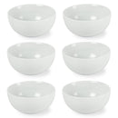 6 Breakfast Bowls - Como - White