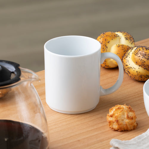 6 Mugs - Como - White