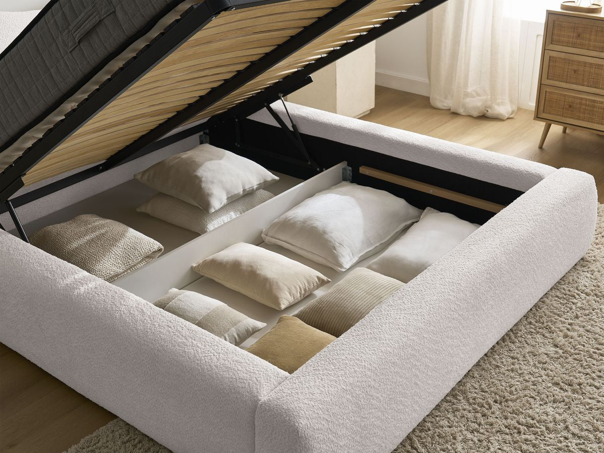 Orlane - Lit Coffre - Tissu Bouclette