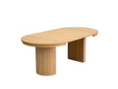 Prado - Table À Manger Ronde Extensible 110 À 210 Cm - Placage Chêne Massif