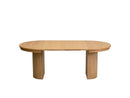 Prado - Table À Manger Ronde Extensible 110 À 210 Cm - Placage Chêne Massif