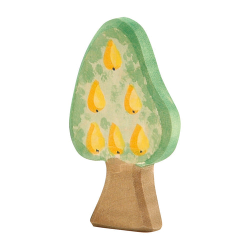 Pear tree wooden figurine, ethically and artisanally manufactured. Ostheimer selection on amaetc.com, eco-friendly concept store for children