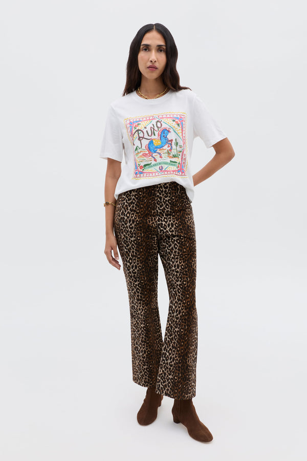 Pantalon Olwen Lyra Leopard Black