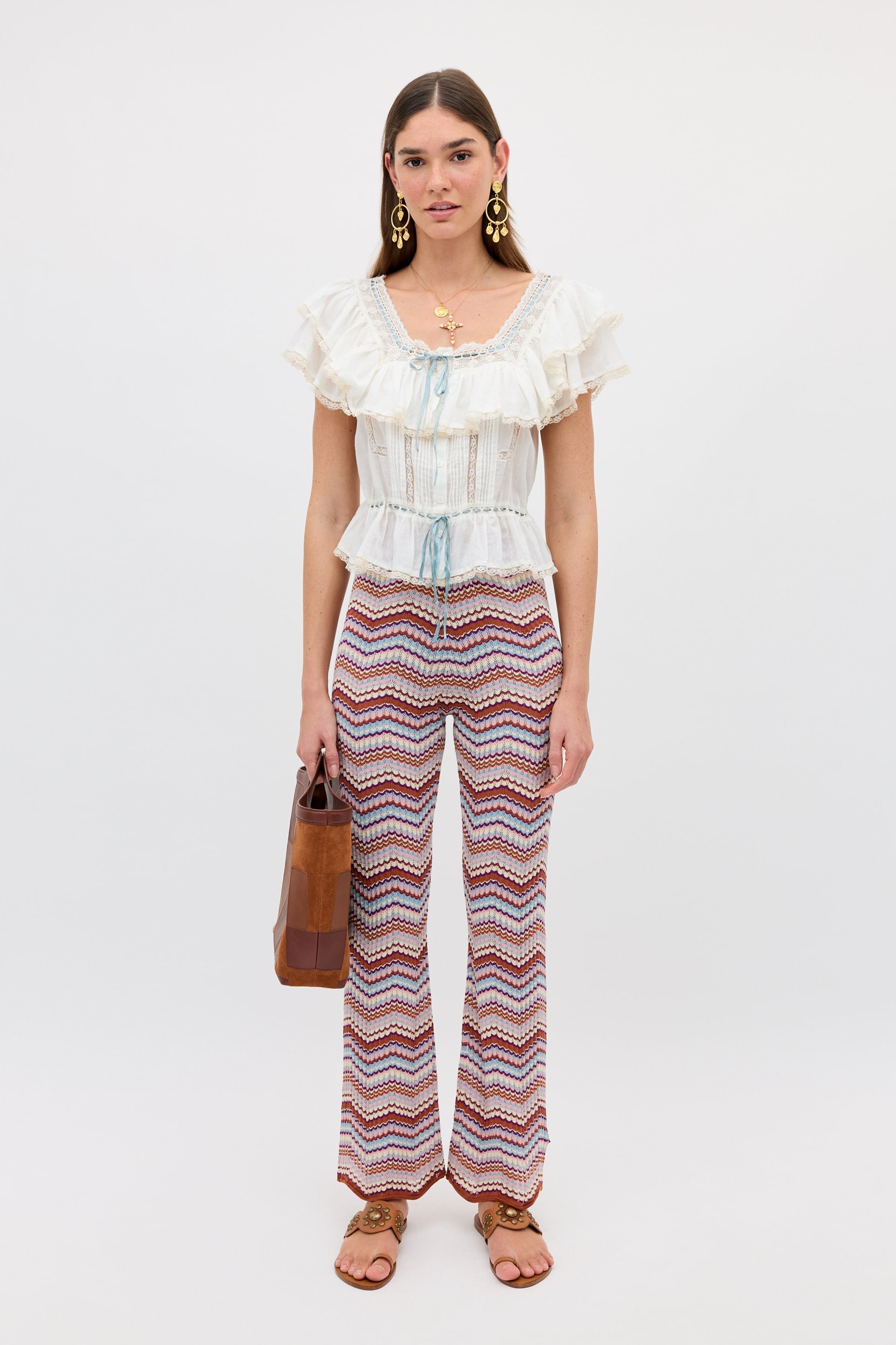 Pantalon Boni Maria Chevron Multi