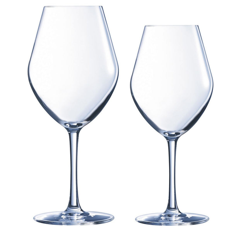 Lot De 6 Verres À Pied - 25cl & 6 Verres À Pied - 35cl - Lys