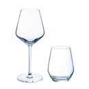 Lot De 8 Verres À Pied - 29cl & 8 Gobelets Hauts - 40cl - Diamantis
