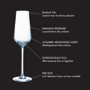 Lot De 8 Verres À Pied - 29cl & 8 Flûtes - 23cl - Diamantis