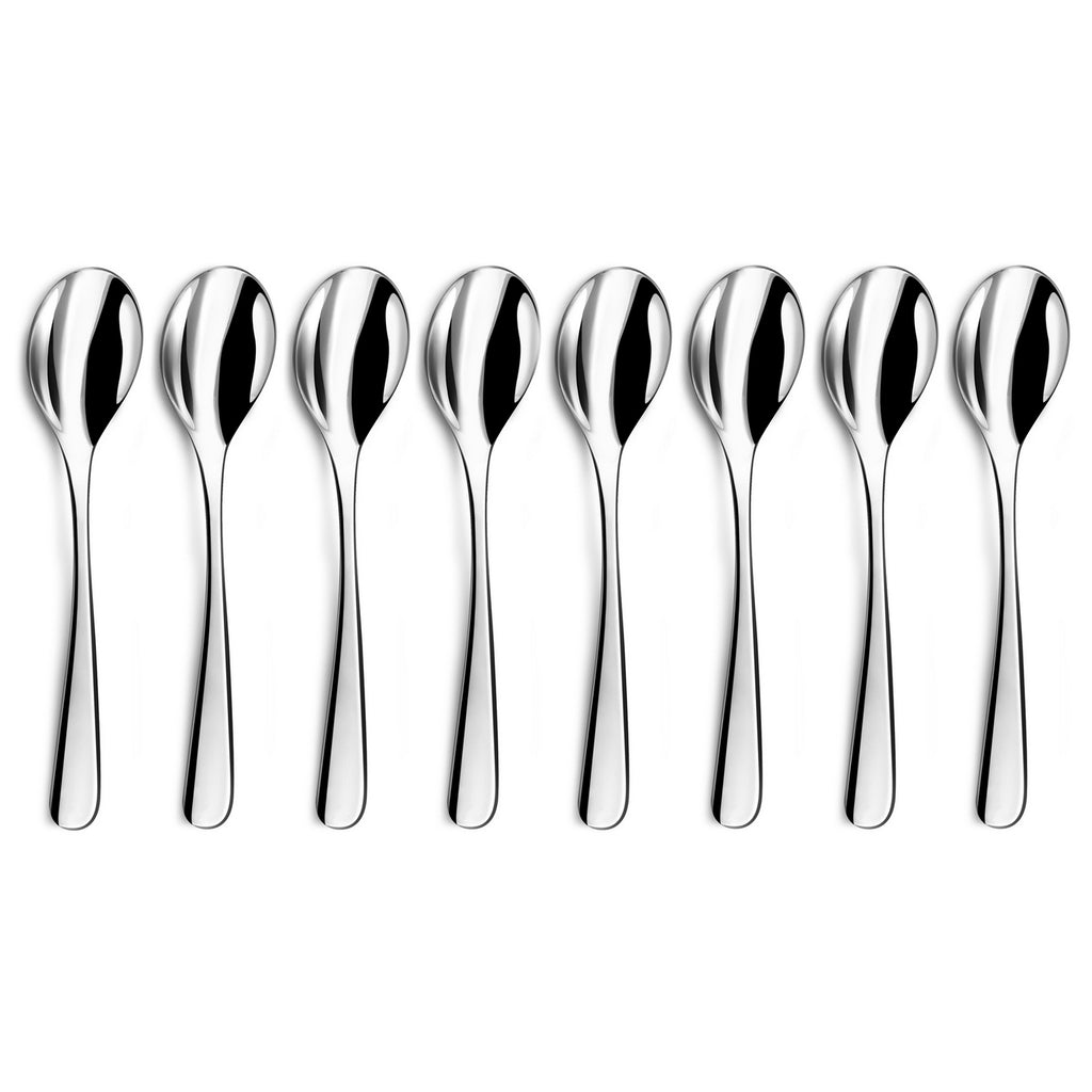Iris - Set De 8 Cuillères À Café - Acier Inoxydable - Inox
