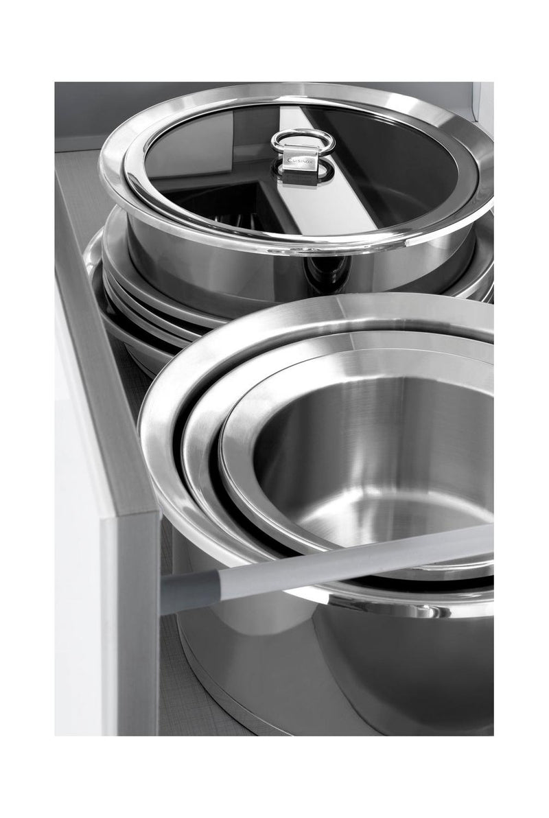 Ycône - Lot 1 Sauteuse Revêtue 24cm + 2 Anses + 1 Couvercle