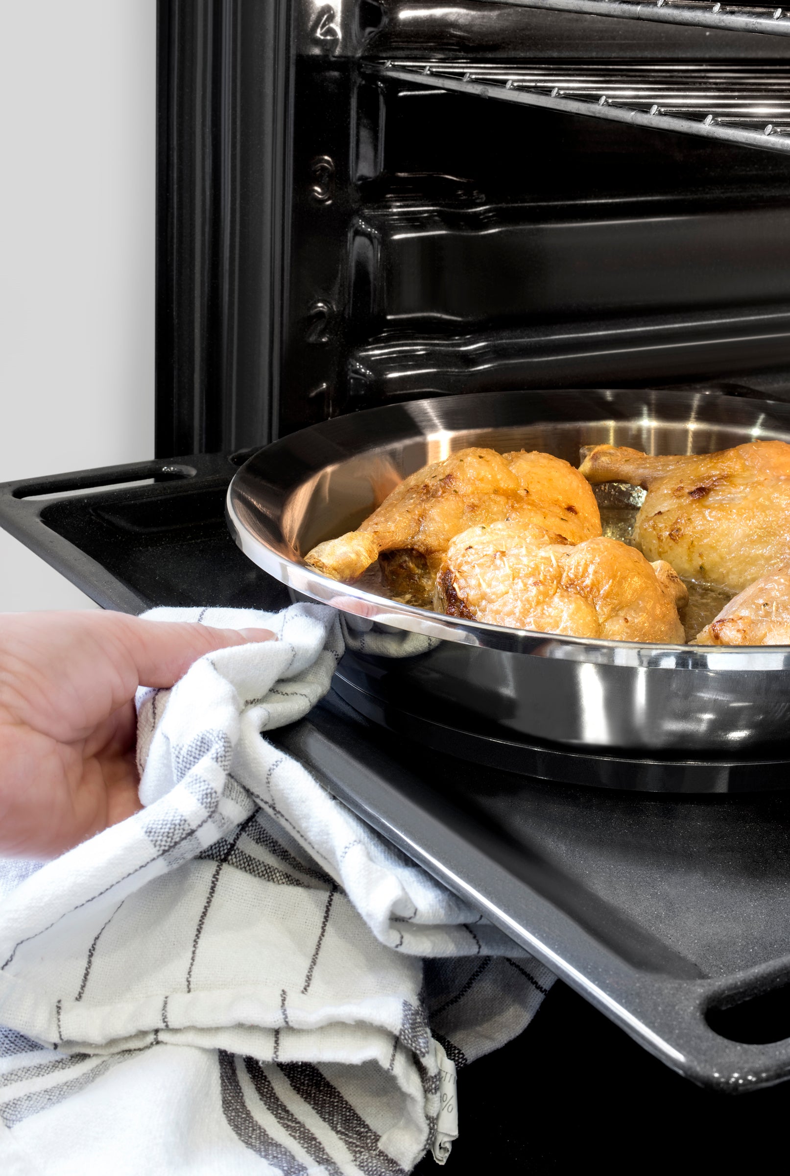 Ycône - Frying Pan 24cm Stainless Steel Mirror Finish + Handle
