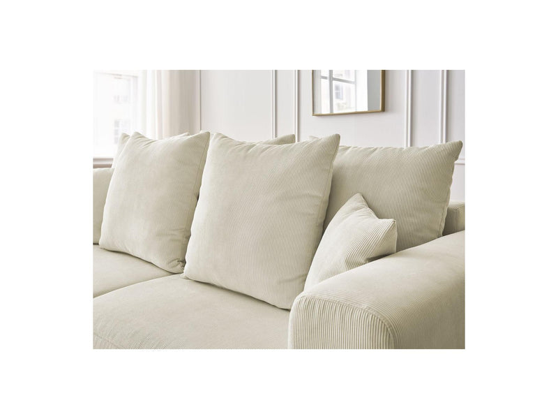 Canapé Droit Fixe 3 Places - Sidonie - Velours Côtelé