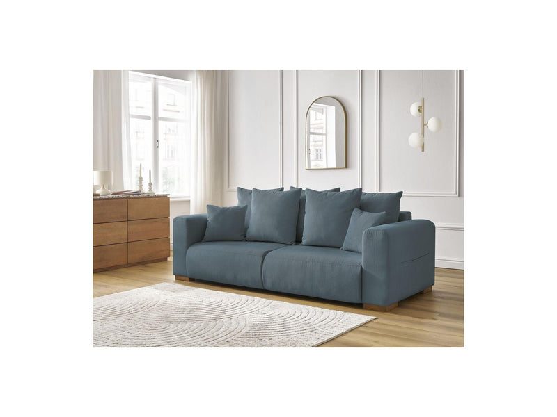 Canapé Droit Fixe 3 Places - Sidonie - Velours Côtelé